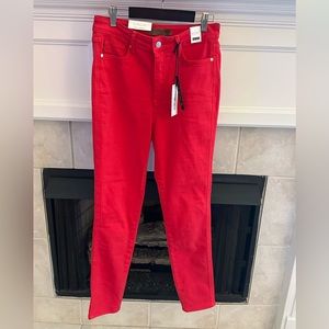 Judy Blue Red Denim High Rise / Control Top Jeans